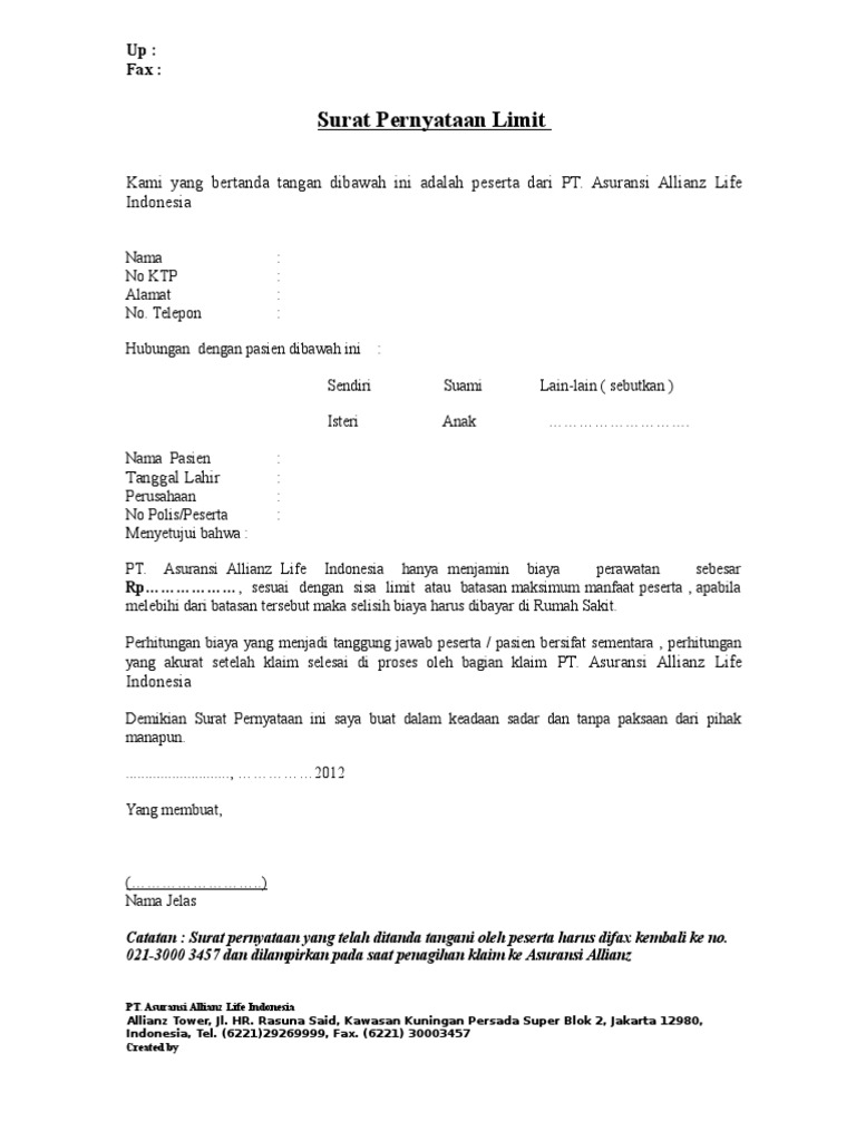 Alamat Pt Asuransi Allianz Life Indonesia - Berbagai Alamat