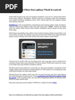 Download Cara Dapat 10 per Hari Dari aplikasi Whaff di Android by Chriscynthia Cahyaningrum SN242370765 doc pdf