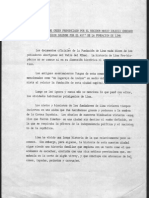 Discurso de orden pronunciado por el regidor Mario Zolezzi Chocano