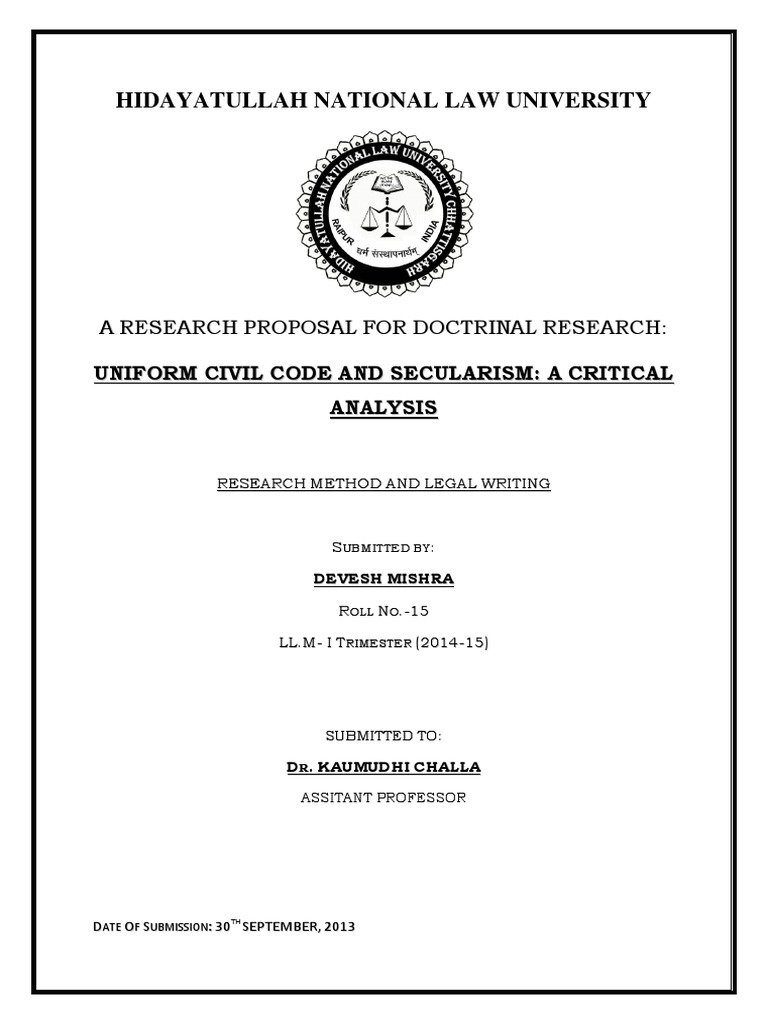front page of research paper with logo