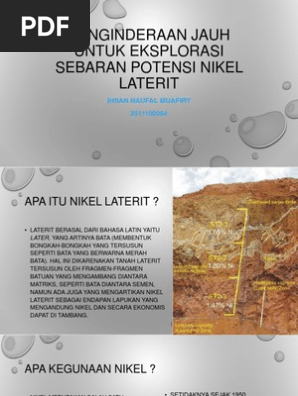 Penginderaan Jauh Untuk Eksplorasi Sebaran Potensi Nikel Laterit