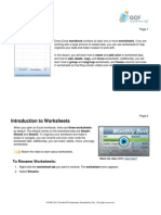 Excel 2010: Worksheet Basics