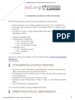 (Aptitude) Permutation Combination Made Easy Without Formulas Print PDF