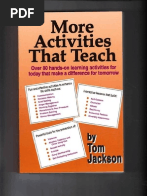 More Activities That Teach Tom Jackson 2 Learning Teachers