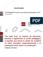 Las Pedagogía Freinet y Sus Técnicas Aplicadas A La EF PDF