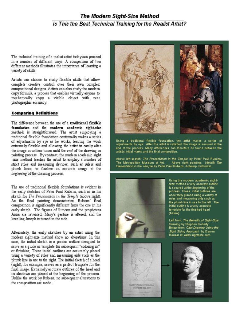 Drawing Sight Size | PDF | Composition (Visual Arts) | Drawing