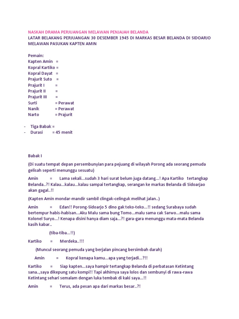 NASKAH DRAMA PERJUANGAN MELAWAN PENJAJAH BELAND1.docx