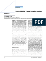 Adaptive and Dynamic Mobile Phone Data Encryption Method