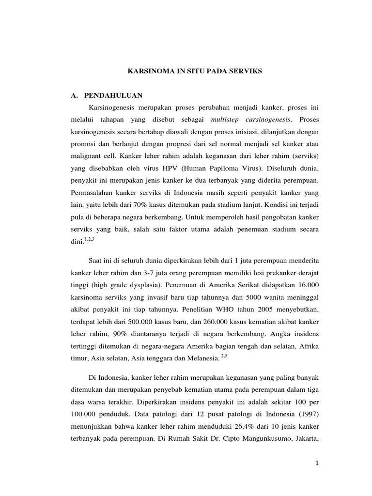 Karsinoma in Situ Pada Serviks Edit