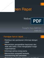 Manajemen Rapat