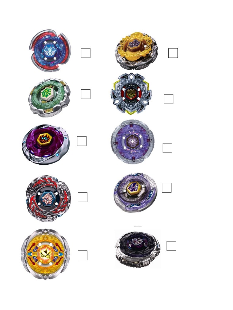 Beyblade checklist