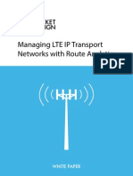 WP Managing LTE IP Transport Networks With Route Analytics
