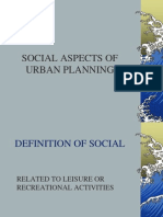 Urban Planning for Social Aspects