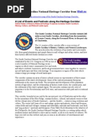 Download List of Events and Festivals Along the South Carolina Heritage Corridor  by South Carolina  SN2424276 doc pdf