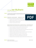 Andrew Mulherin Resume