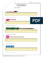 Measuring Objects: Measure Each Object To The Nearest Centimeter