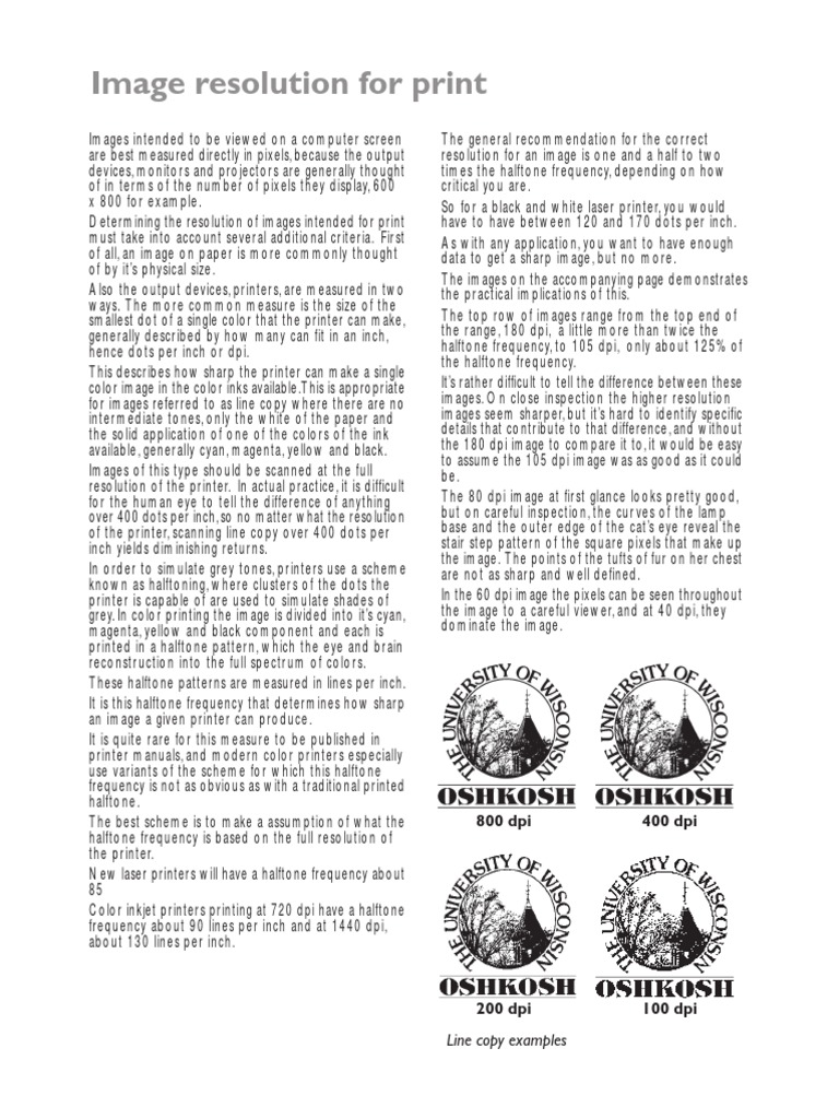 Image Resolution For Print 800 Dpi 400 Dpi PDF Printer