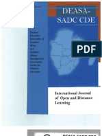 DEASA-SADC CDE International Journal of Open and Distance Learning, First Issue September 2007
