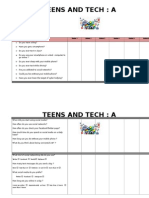 Teens and Tech: A: Questions