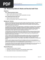 1.5.1.1 Lab - Researching Network Attacks and Security Audit Tools