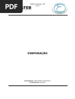 Trabalho sobre Evaporação.doc
