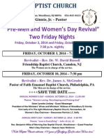 Flyer Pre-MenWomen Day Revival 2014
