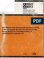 Case 580 C Operators Manual PDF