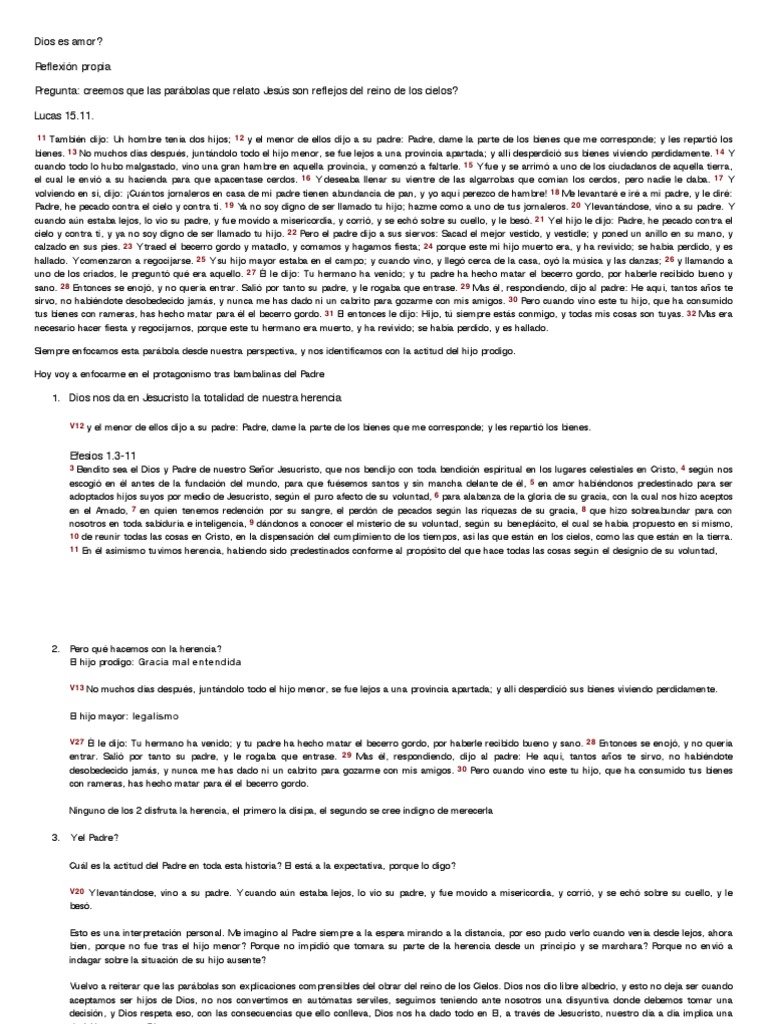 Dios Es Amor Pdf Pdf Gracia Divina Pecado