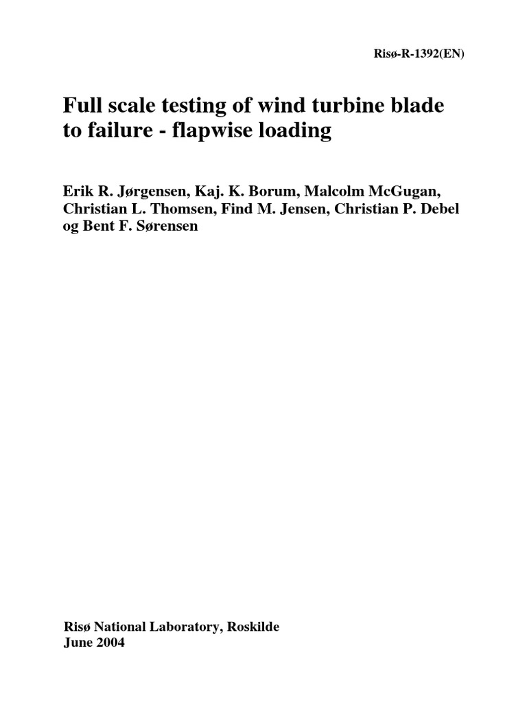 Wind Turbine Blade Failure Testing | PDF | Strength Of Materials | Physics