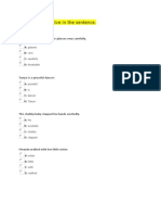 Adjective Pronoun Verb 10 10 14 Reading Test