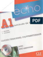 Écho A1, Cahier personnel d'apprentissage