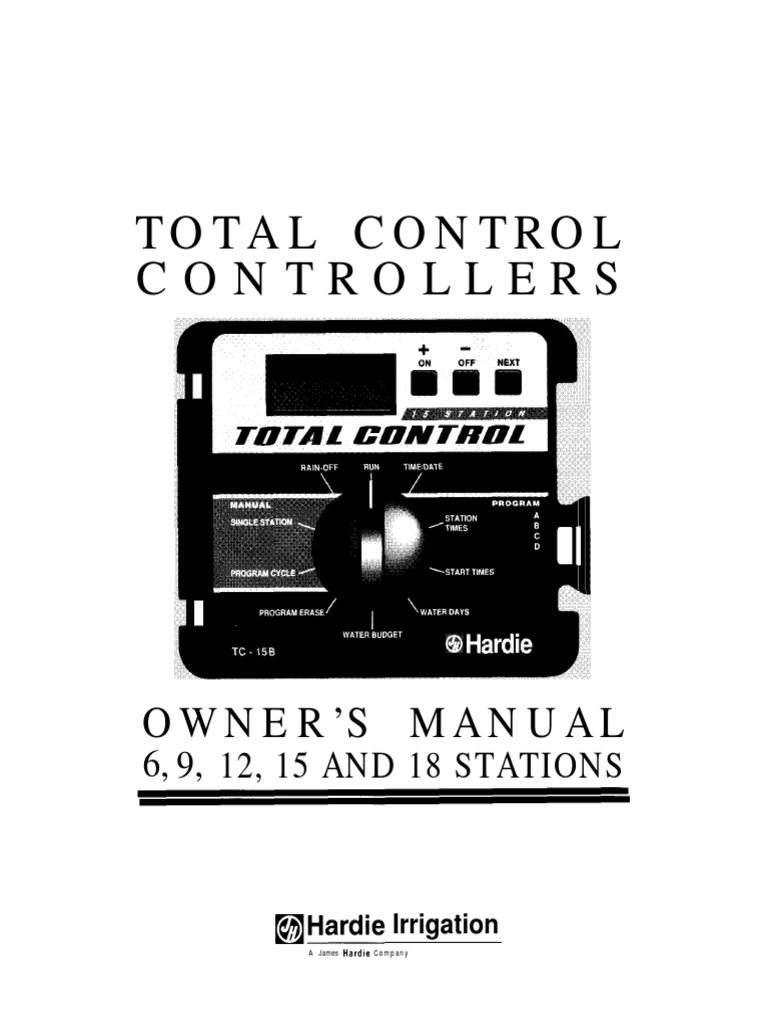 Total Control Controllers Owner'S Manual PDF Relay Electrical Wiring