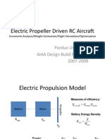 Electric Propeller Aircraft Sizing