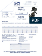 Float Valves 501: Flanged Pattern Float Valve