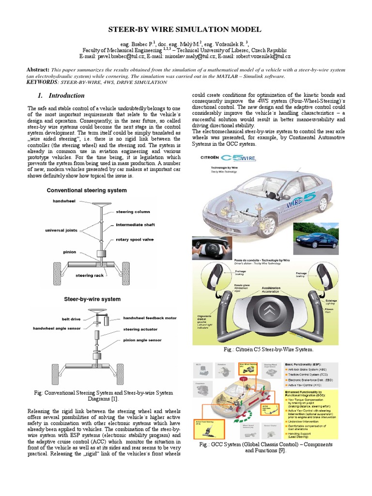 Abec - Steer by Wire PDF | PDF | Steering | Simulation