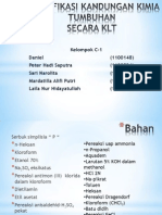 Identifikasi Kandungan Kimia Tumbuhan Secara KLT