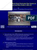 Effects of Sintered Metal Diesel Particulate Filter System On Diesel Aerosols and Nitric Oxides in Mine Air