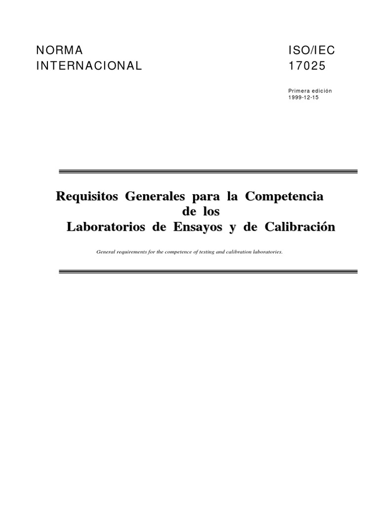 norma tecnica ISO 17025.pdf | Organización Internacional de