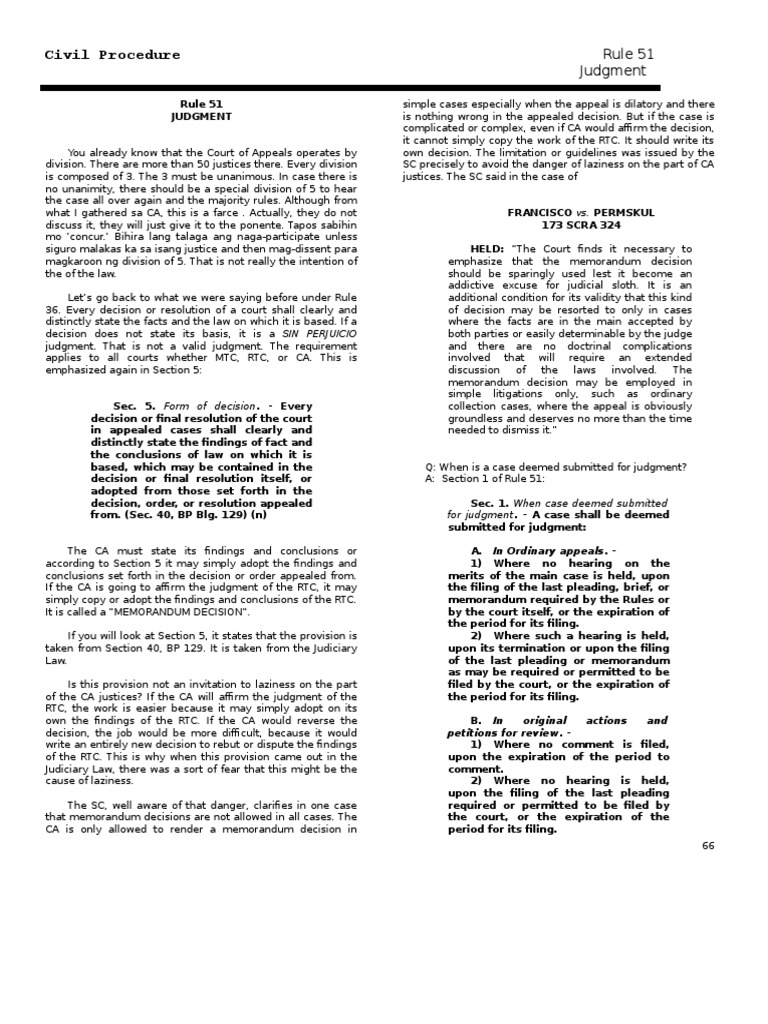 Rule 51 Judgment | Download Free PDF | Standard Of Review | Judgment (Law)