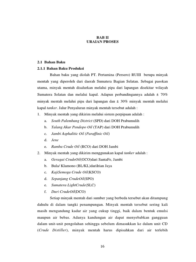 Pertamina RU 3 | PDF | Teknologi & Rekayasa