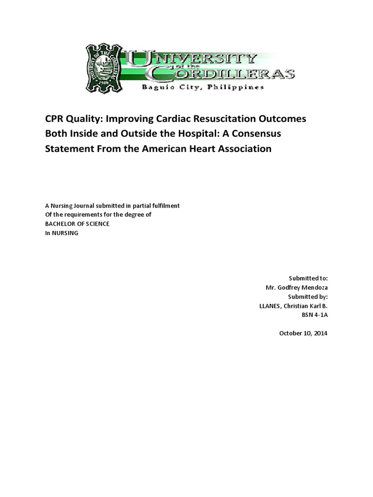 CPR Quality: Improving Cardiac Resuscitation Outcomes Both Inside and