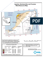 Campeche, Quintana Roo and Yucatan Wind Map (30m) PDF