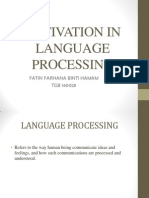 Activation in Language Processing: Fatin Farhana Binti Hamam TGB 140028