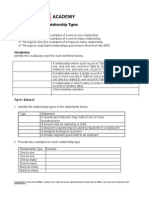 Section 5 Lesson 2: Relationship Types: Objectives