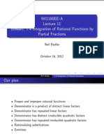 WI1100EE-A Stewart: 7.4 Integration of Rational Functions by Partial Fractions