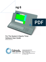 Swimming 6: For The System 6 Sports Timer Software User Guide