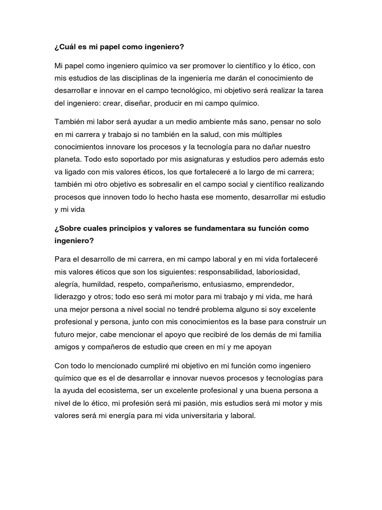 Etica en Ingenieria | PDF | Crecimiento personal y profesional | Estilo ...
