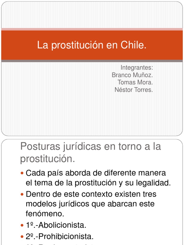La prostitución en Chile.pptx PDF Prostitución Instituciones sociales