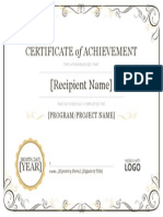 Certificate of Achievement