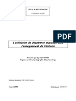 Documents Musicaux Dans L'enseignement de L'histoire PDF